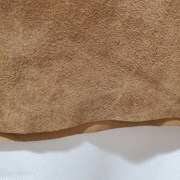 Mixit Genuine Leather Suede boho Midi Skirt 10 - Picture 4 of 10